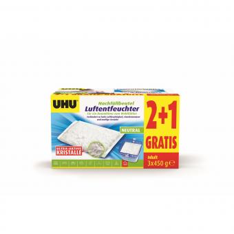 UHU Nachfüll-Box für Luftentfeuchter 2+1 gratis 