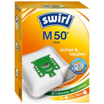 Swirl Staubsaugerbeutel M50 (4 Stück + 1 Filter) 