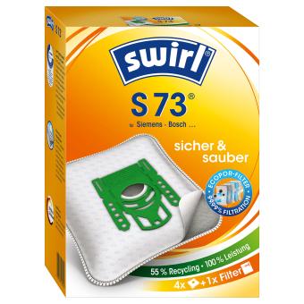 Swirl Staubsaugerbeutel S73 (4 Stück + 1 Filter) 