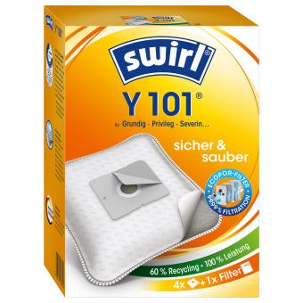 Swirl Staubsaugerbeutel Y101 (4 Stück + 1 Filter) 
