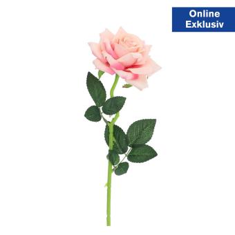 Kunstblume Rose rosa 50 cm 