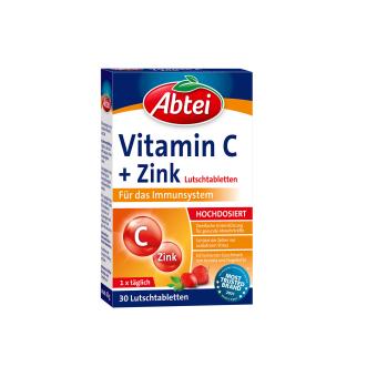 Vitamin C + Zink 63g 30St. Abtei 