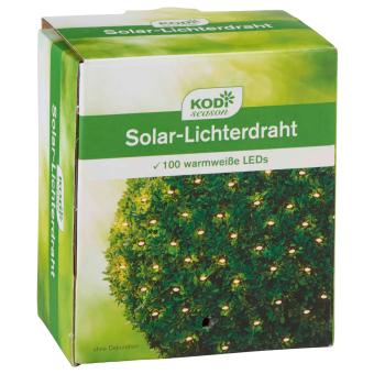 KODi season Solar Lichterdraht 100 LED's 12 m  