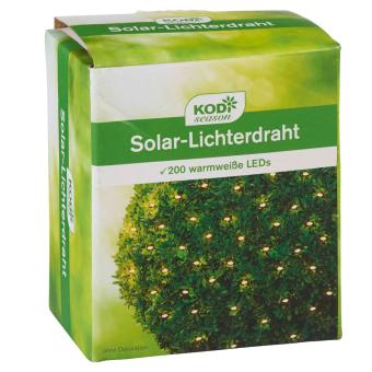 KODi season Solar Lichterdraht 200 LEDs  