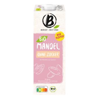 Berief Mandel Drink ohne Zucker Bio 1 Liter DE-ÖKO-006 