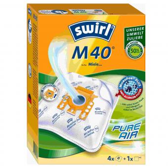 Swirl Staubsaugerbeutel M40 (4 Stück + 1 Filter) 