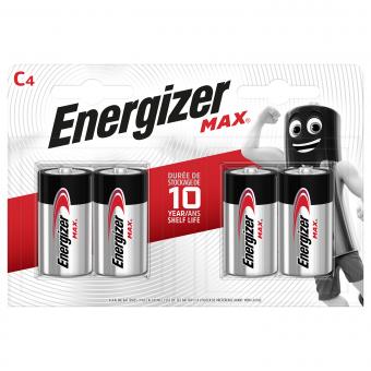 Energizer Batterie Alkaline Max C 4er 