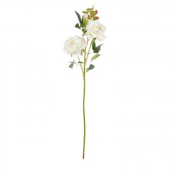 Kunstblume Rose 64 cm Weiß 