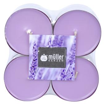 Müller Kerzen Duft-Teelichte Lavendel Maxi 8 Stück 