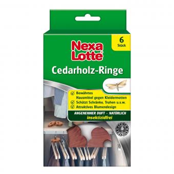 Nexa Lotte Cedarholz-Ringe 6 Stück 