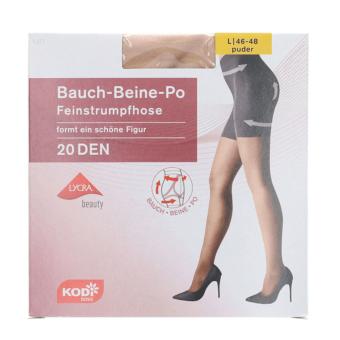 KODi Basic Feinstrumpfhose "Bauch-Beine-Po" 20 den Größe 46-48 Puder 