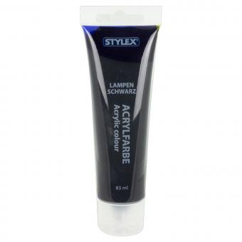 Stylex Acrylfarbe Lampenschwarz 83 ml 