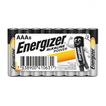 Energizer Batterie Alkaline Power Micro AAA 8er 