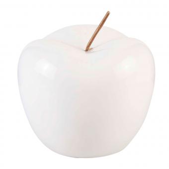KODi basic Keramik Apfel 12 cm Weiß 