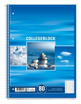 Collegeblock A4 liniert 80 Blatt FSC Mix 