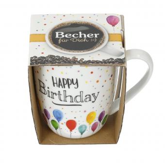 Becher 250 ml "Happy Birthday" 