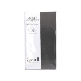 Castell Spannbetttuch Jersey anthrazit 150/200 