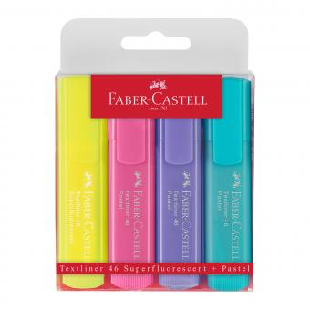 Faber Castell Textmarker Pastell 4 Stück 