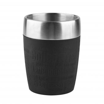 Emsa Isolierbecher "Travel Cup" Schwarz 0,2 Liter 