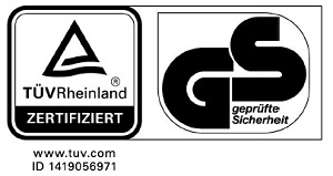 TÜV  Rheinland zertifiziert